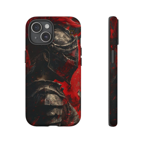 iPhone 14 | 14 Pro | 14 Plus | 14 Pro Max | 15 | 15 Pro | 15 Plus | 15 Pro Max β Armor,Knight,Medieval,RedPlume β front-and-side