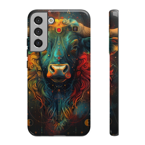 Galaxy S22 | S22 Plus | S22 Ultra | S23 | S23 Plus | S23 Ultra | S24 | S24 Plus | S24 Ultra β Astrology,Bull,Colorful,Taurus β front-and-side