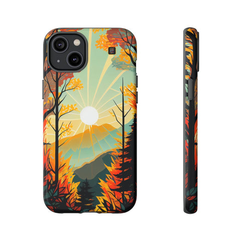 iPhone 14 | 14 Pro | 14 Plus | 14 Pro Max | 15 | 15 Pro | 15 Plus | 15 Pro Max β Autumn,Majestic,Sunbeam,Trees β front-and-side
