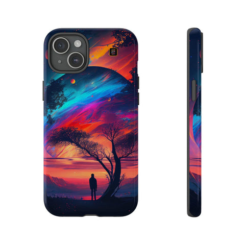 iPhone 14 | 14 Pro | 14 Plus | 14 Pro Max | 15 | 15 Pro | 15 Plus | 15 Pro Max β Dreamscape,Planetscape,Silhouette,Twilight β front-and-side