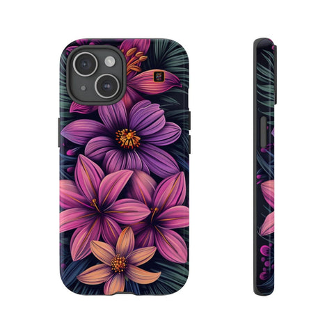 iPhone 14 | 14 Pro | 14 Plus | 14 Pro Max | 15 | 15 Pro | 15 Plus | 15 Pro Max β Colorful,FantasyFlowers,FloralPrint,Vibrant β front-and-side