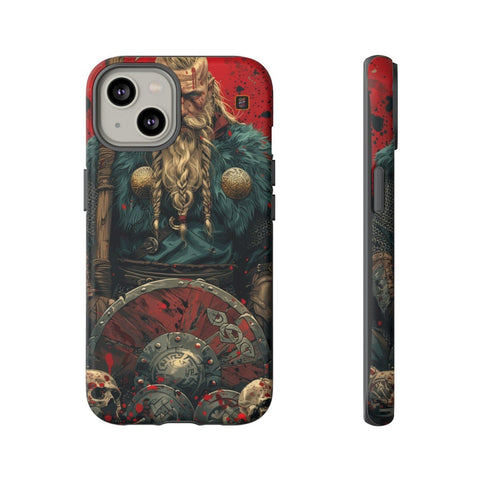 iPhone 14 | 14 Pro | 14 Plus | 14 Pro Max | 15 | 15 Pro | 15 Plus | 15 Pro Max β Axe,Battlefield,Fierce,Warrior β front-and-side