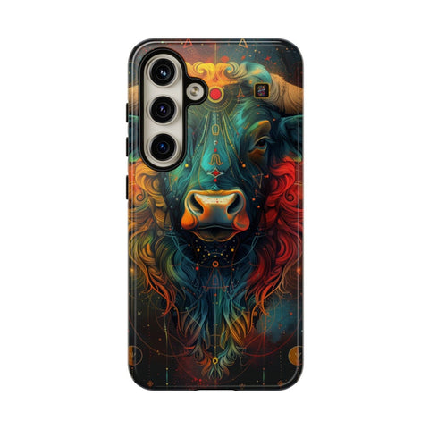 Galaxy S22 | S22 Plus | S22 Ultra | S23 | S23 Plus | S23 Ultra | S24 | S24 Plus | S24 Ultra β Astrology,Bull,Colorful,Taurus β front