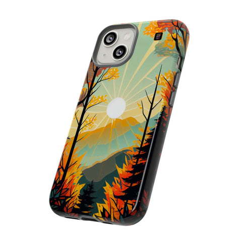 iPhone 14 | 14 Pro | 14 Plus | 14 Pro Max | 15 | 15 Pro | 15 Plus | 15 Pro Maxβ Autumn,Majestic,Sunbeam,Trees β side