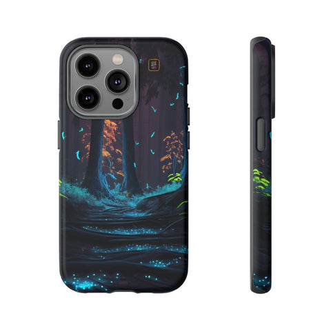 iPhone 14 | 14 Pro | 14 Plus | 14 Pro Max | 15 | 15 Pro | 15 Plus | 15 Pro Max β Bioluminescent,Enchanted,Fantasy,Nightforest β front-and-side