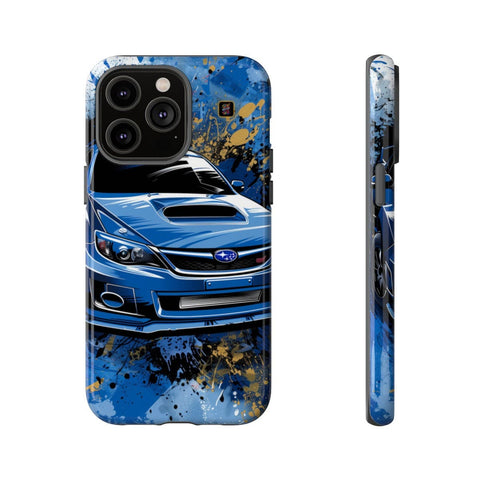 iPhone 14 | 14 Pro | 14 Plus | 14 Pro Max | 15 | 15 Pro | 15 Plus | 15 Pro Max β Artistic,Automobile,Blue,Impreza β front-and-side