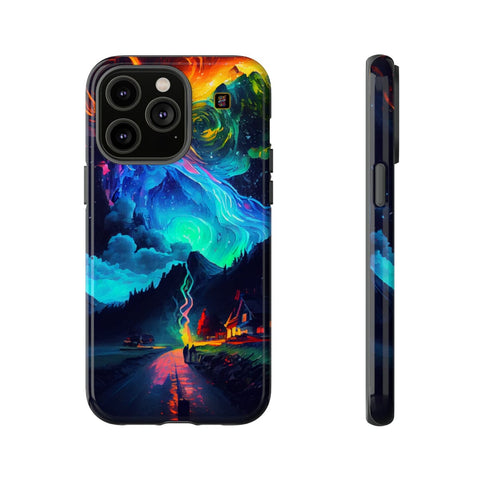iPhone 14 | 14 Pro | 14 Plus | 14 Pro Max | 15 | 15 Pro | 15 Plus | 15 Pro Max β Enchanted,Mountains,StarrySky,Vibrant β front-and-side