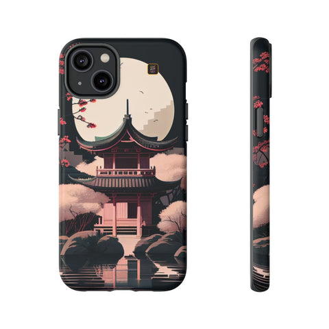 iPhone 14 | 14 Pro | 14 Plus | 14 Pro Max | 15 | 15 Pro | 15 Plus | 15 Pro Max β CherryBlossoms,Enchanted,FantasyTemple,Moonlight β front-and-side