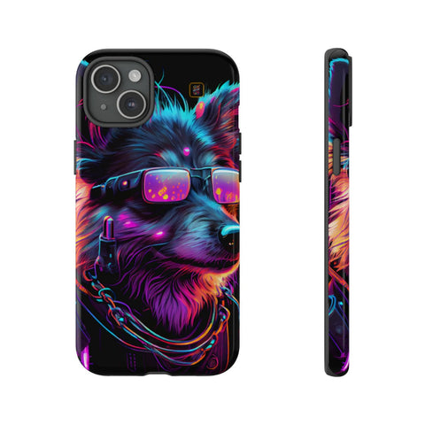iPhone 14 | 14 Pro | 14 Plus | 14 Pro Max | 15 | 15 Pro | 15 Plus | 15 Pro Max β Cyberdog,Neon,Glasses,Sunglasses β front-and-side