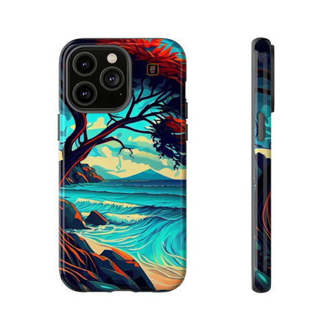 iPhone 14 | 14 Pro | 14 Plus | 14 Pro Max | 15 | 15 Pro | 15 Plus | 15 Pro Max β Beach,Enchanted,Seascape,Trees β front-and-side