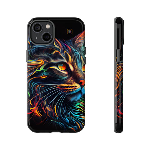 iPhone 14 | 14 Pro | 14 Plus | 14 Pro Max | 15 | 15 Pro | 15 Plus | 15 Pro Max β Abstract,Cat,Colorful,Vibrant β front-and-side