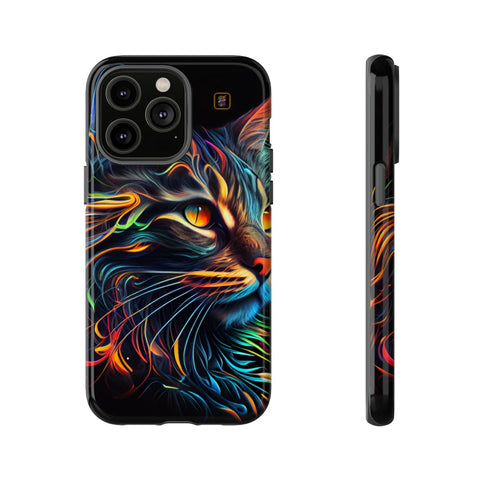 iPhone 14 | 14 Pro | 14 Plus | 14 Pro Max | 15 | 15 Pro | 15 Plus | 15 Pro Max β Abstract,Cat,Colorful,Vibrant β front-and-side
