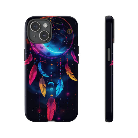 iPhone 14 | 14 Pro | 14 Plus | 14 Pro Max | 15 | 15 Pro | 15 Plus | 15 Pro Max β Colorful,Dreamcatcher,Moonlight,Nightsky β front-and-side