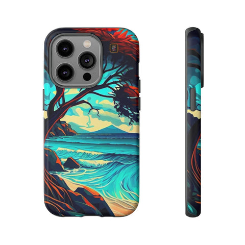 iPhone 14 | 14 Pro | 14 Plus | 14 Pro Max | 15 | 15 Pro | 15 Plus | 15 Pro Max β Beach,Enchanted,Seascape,Trees β front-and-side