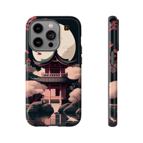 iPhone 14 | 14 Pro | 14 Plus | 14 Pro Max | 15 | 15 Pro | 15 Plus | 15 Pro Max β CherryBlossoms,Enchanted,FantasyTemple,Moonlight β front-and-side