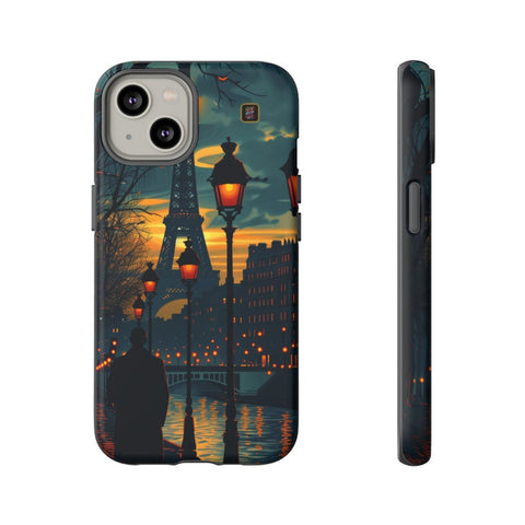 iPhone 14 | 14 Pro | 14 Plus | 14 Pro Max | 15 | 15 Pro | 15 Plus | 15 Pro Max β Eiffel,Twilight,Parisian,Streetlamps β front-and-side