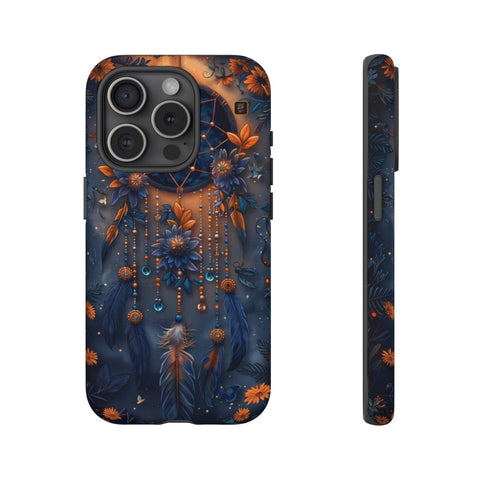 iPhone 14 | 14 Pro | 14 Plus | 14 Pro Max | 15 | 15 Pro | 15 Plus | 15 Pro Max β Beads,Dreamcatcher,Enchanted,Feathers β front-and-side