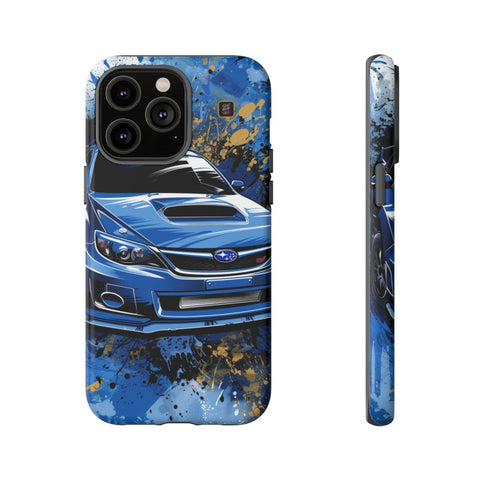 iPhone 14 | 14 Pro | 14 Plus | 14 Pro Max | 15 | 15 Pro | 15 Plus | 15 Pro Max β Artistic,Automobile,Blue,Impreza β front-and-side