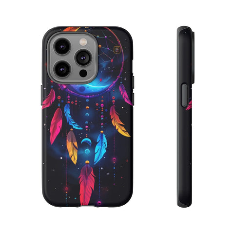 iPhone 14 | 14 Pro | 14 Plus | 14 Pro Max | 15 | 15 Pro | 15 Plus | 15 Pro Max β Colorful,Dreamcatcher,Moonlight,Nightsky β front-and-side