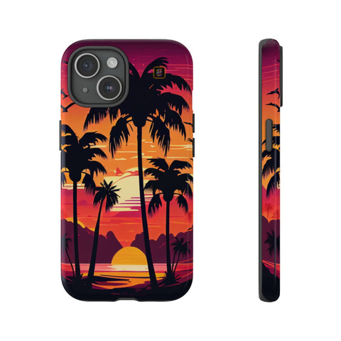 iPhone 14 | 14 Pro | 14 Plus | 14 Pro Max | 15 | 15 Pro | 15 Plus | 15 Pro Max β Beachscape,Dawn,PalmTrees,Tropical β front-and-side