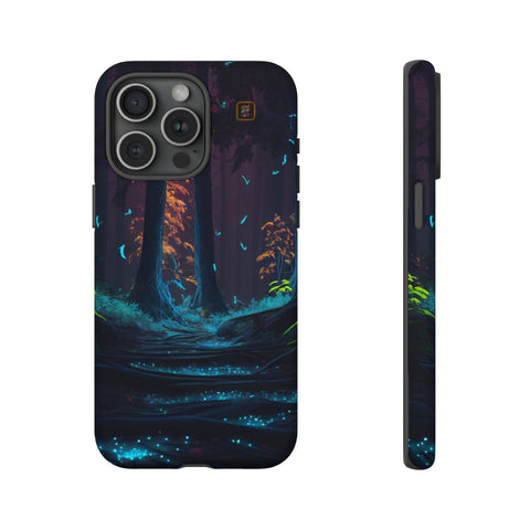 iPhone 14 | 14 Pro | 14 Plus | 14 Pro Max | 15 | 15 Pro | 15 Plus | 15 Pro Max β Bioluminescent,Enchanted,Fantasy,Nightforest β front-and-side