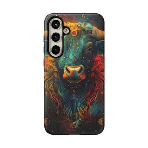 Galaxy S22 | S22 Plus | S22 Ultra | S23 | S23 Plus | S23 Ultra | S24 | S24 Plus | S24 Ultra β Astrology,Bull,Colorful,Taurus β front