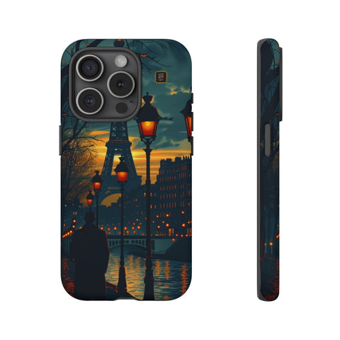 iPhone 14 | 14 Pro | 14 Plus | 14 Pro Max | 15 | 15 Pro | 15 Plus | 15 Pro Max β Eiffel,Twilight,Parisian,Streetlamps β front-and-side