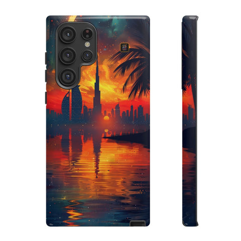 Galaxy S22 | S22 Plus | S22 Ultra | S23 | S23 Plus | S23 Ultra | S24 | S24 Plus | S24 Ultra β Crescent,DubaiSkyline,PalmTree,SunsetReflection β front-and-side