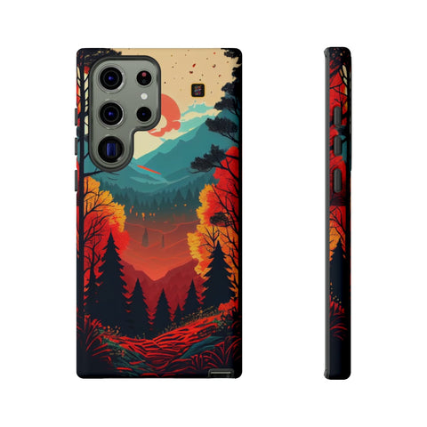 Galaxy S22 | S22 Plus | S22 Ultra | S23 | S23 Plus | S23 Ultra β Autumnal,Forest,Mountainscape,Sunset β front-and-side