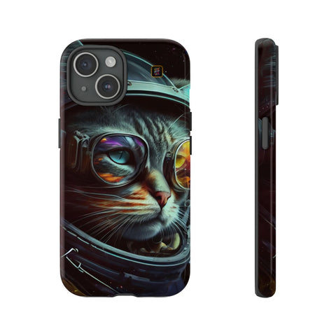 iPhone 14 | 14 Pro | 14 Plus | 14 Pro Max | 15 | 15 Pro | 15 Plus | 15 Pro Max β Astronaut,Cosmic,CosmonautKitty,VibrantEyes β front-and-side