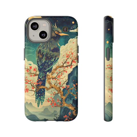 iPhone 14 | 14 Pro | 14 Plus | 14 Pro Max | 15 | 15 Pro | 15 Plus | 15 Pro Max β Bird,Fantasy,Moonlit,Mystical β front-and-side