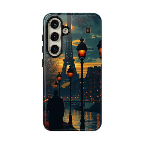 Galaxy S22 | S22 Plus | S22 Ultra | S23 | S23 Plus | S23 Ultra | S24 | S24 Plus | S24 Ultra – Eiffel,Twilight,Parisian,Streetlamps – front