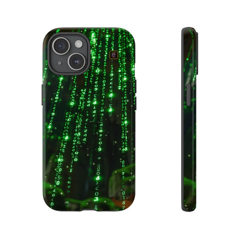 iPhone 14 | 14 Pro | 14 Plus | 14 Pro Max | 15 | 15 Pro | 15 Plus | 15 Pro Max β Cybernetic,Matrix,Numbers,Technology β front-and-side