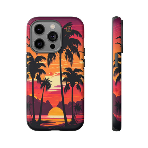 iPhone 14 | 14 Pro | 14 Plus | 14 Pro Max | 15 | 15 Pro | 15 Plus | 15 Pro Max β Beachscape,Dawn,PalmTrees,Tropical β front-and-side