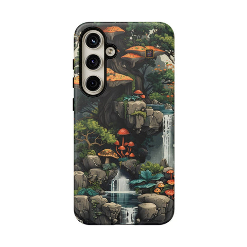 Galaxy S22 | S22 Plus | S22 Ultra | S23 | S23 Plus | S23 Ultra | S24 | S24 Plus | S24 Ultra β Enchanted,Island,Mushrooms,Waterfalls β front