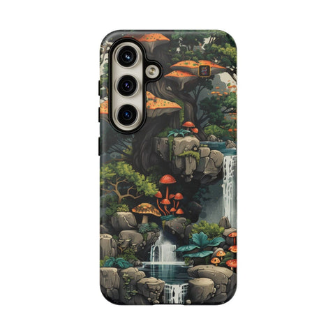 Galaxy S22 | S22 Plus | S22 Ultra | S23 | S23 Plus | S23 Ultra | S24 | S24 Plus | S24 Ultra β Enchanted,Island,Mushrooms,Waterfalls β front