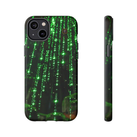 iPhone 14 | 14 Pro | 14 Plus | 14 Pro Max | 15 | 15 Pro | 15 Plus | 15 Pro Max β Cybernetic,Matrix,Numbers,Technology β front-and-side