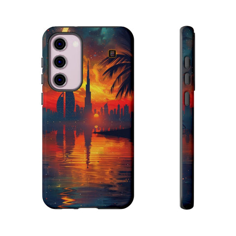 Galaxy S22 | S22 Plus | S22 Ultra | S23 | S23 Plus | S23 Ultra | S24 | S24 Plus | S24 Ultra β Crescent,DubaiSkyline,PalmTree,SunsetReflection β front-and-side