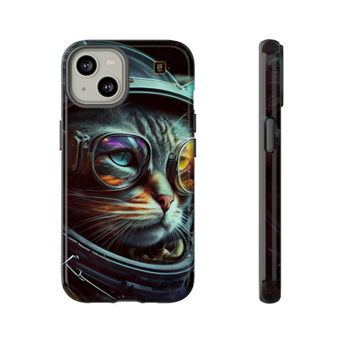 iPhone 14 | 14 Pro | 14 Plus | 14 Pro Max | 15 | 15 Pro | 15 Plus | 15 Pro Max β Astronaut,Cosmic,CosmonautKitty,VibrantEyes β front-and-side