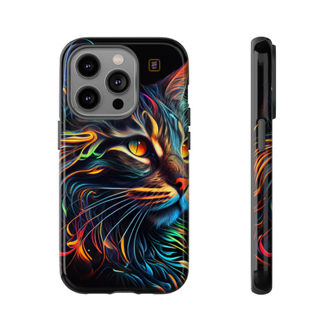 iPhone 14 | 14 Pro | 14 Plus | 14 Pro Max | 15 | 15 Pro | 15 Plus | 15 Pro Max β Abstract,Cat,Colorful,Vibrant β front-and-side