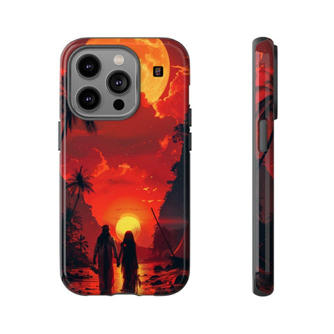 iPhone 14 | 14 Pro | 14 Plus | 14 Pro Max | 15 | 15 Pro | 15 Plus | 15 Pro Max β Arabian,DesertRomance,PalmTrees,Sunset β front-and-side