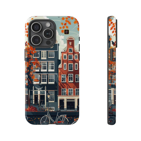 iPhone 14 | 14 Pro | 14 Plus | 14 Pro Max | 15 | 15 Pro | 15 Plus | 15 Pro Max β Autumn,Fall,Amsterdam,Bicycles β front-and-side