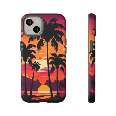 iPhone 14 | 14 Pro | 14 Plus | 14 Pro Max | 15 | 15 Pro | 15 Plus | 15 Pro Max β Beachscape,Dawn,PalmTrees,Tropical β front-and-side