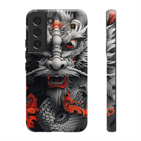 Galaxy S22 | S22 Plus | S22 Ultra | S23 | S23 Plus | S23 Ultra | S24 | S24 Plus | S24 Ultra β Dragon,Fantasy,RedAccents,SakugaStyle β front-and-side