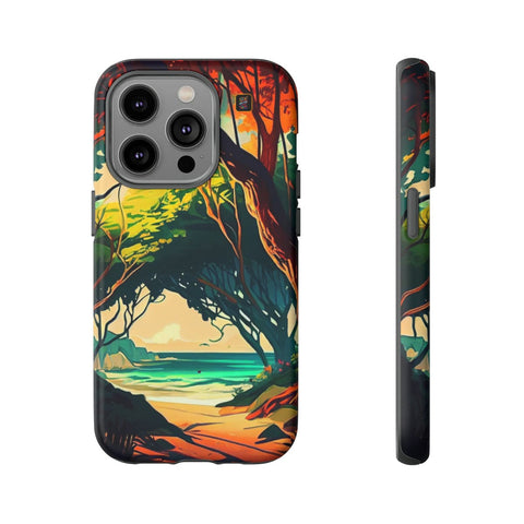 iPhone 14 | 14 Pro | 14 Plus | 14 Pro Max | 15 | 15 Pro | 15 Plus | 15 Pro Max β AnimeBeach,EnchantedForest,TropicalVista,VibrantArtwork β front-and-side
