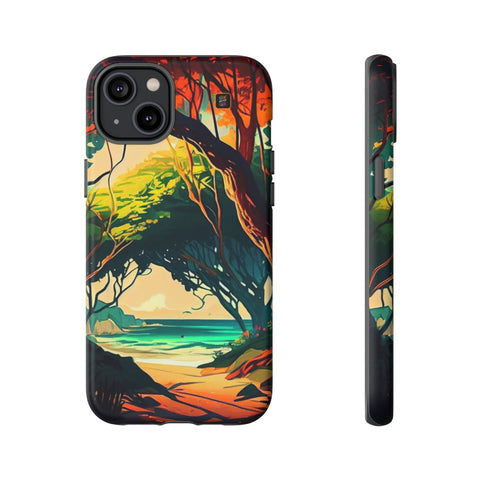 iPhone 14 | 14 Pro | 14 Plus | 14 Pro Max | 15 | 15 Pro | 15 Plus | 15 Pro Max β AnimeBeach,EnchantedForest,TropicalVista,VibrantArtwork β front-and-side