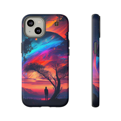iPhone 14 | 14 Pro | 14 Plus | 14 Pro Max | 15 | 15 Pro | 15 Plus | 15 Pro Max β Dreamscape,Planetscape,Silhouette,Twilight β front-and-side