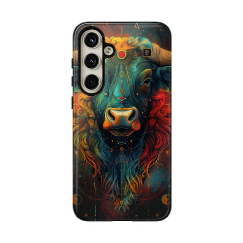 Galaxy S22 | S22 Plus | S22 Ultra | S23 | S23 Plus | S23 Ultra | S24 | S24 Plus | S24 Ultra β Astrology,Bull,Colorful,Taurus β front