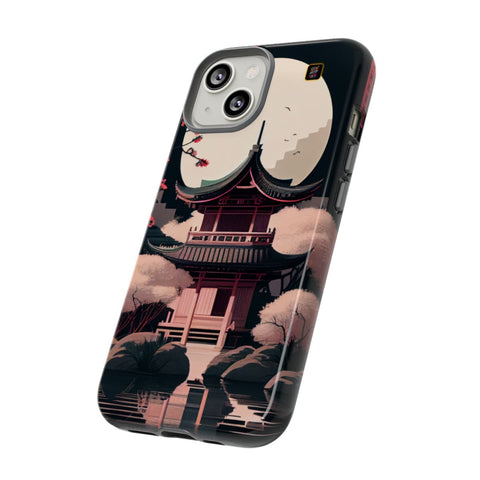 iPhone 14 | 14 Pro | 14 Plus | 14 Pro Max | 15 | 15 Pro | 15 Plus | 15 Pro Maxβ CherryBlossoms,Enchanted,FantasyTemple,Moonlight β side