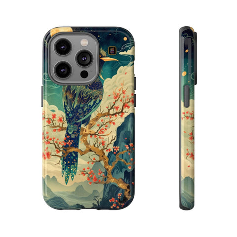 iPhone 14 | 14 Pro | 14 Plus | 14 Pro Max | 15 | 15 Pro | 15 Plus | 15 Pro Max β Bird,Fantasy,Moonlit,Mystical β front-and-side